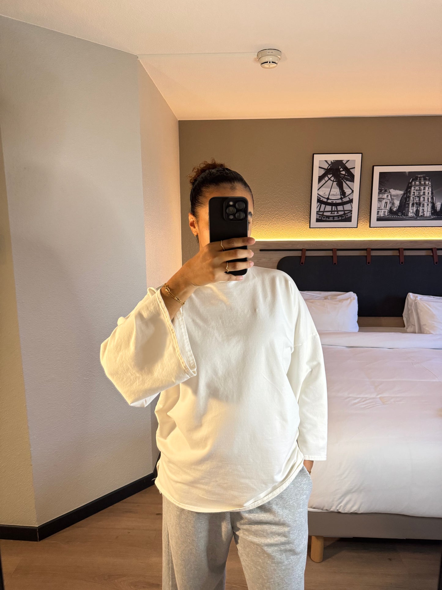 T-shirt oversize Jade - Blanc