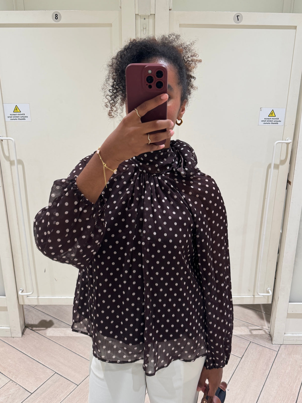 Blouse à pois