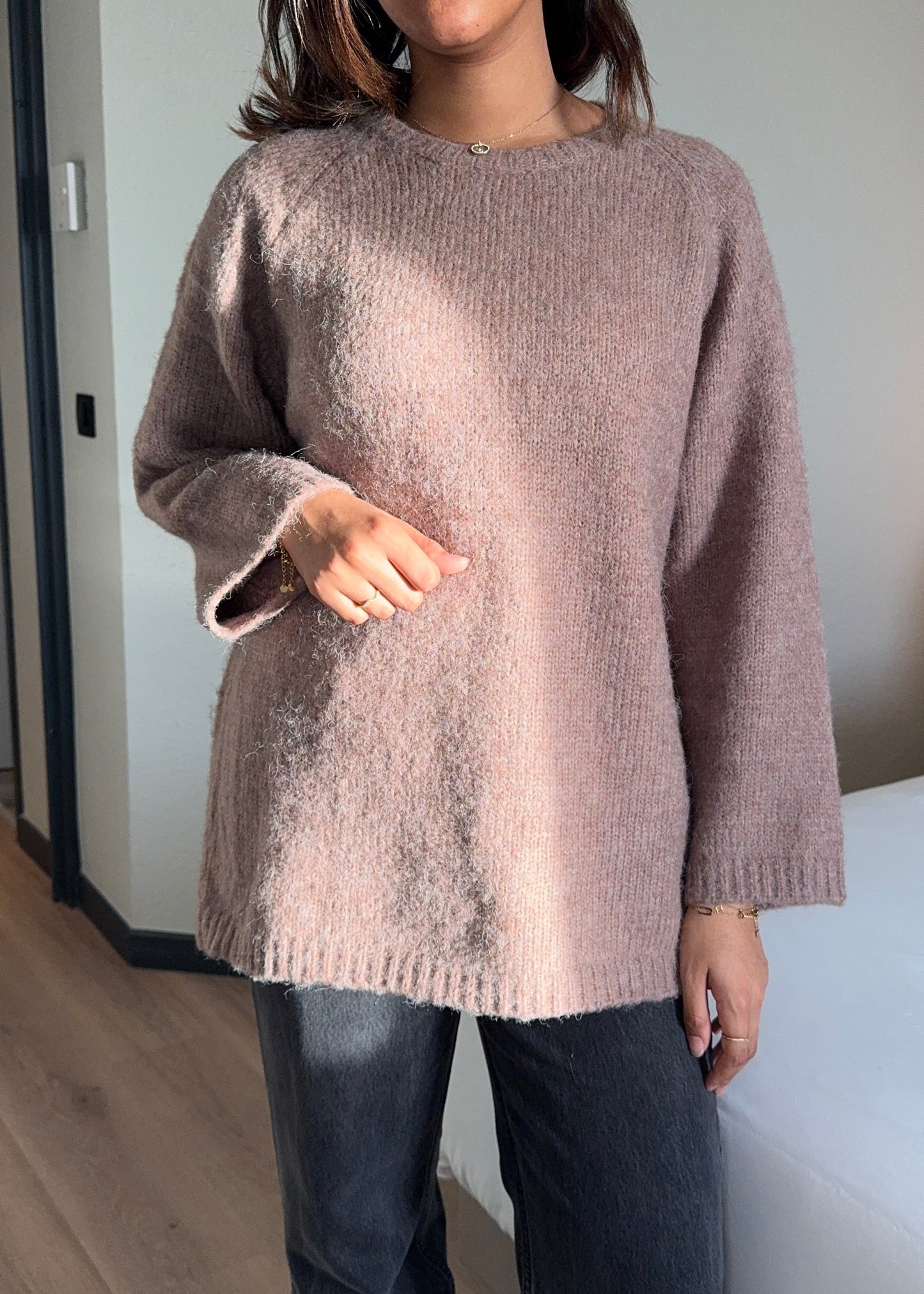 Pull doudou marron