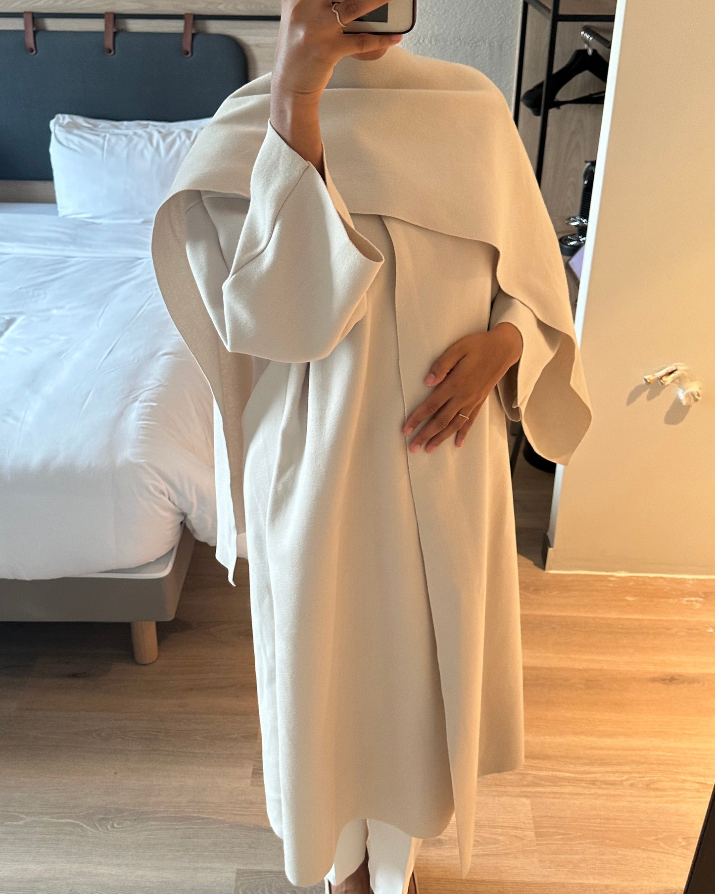 Manteau écharpe Long - beige