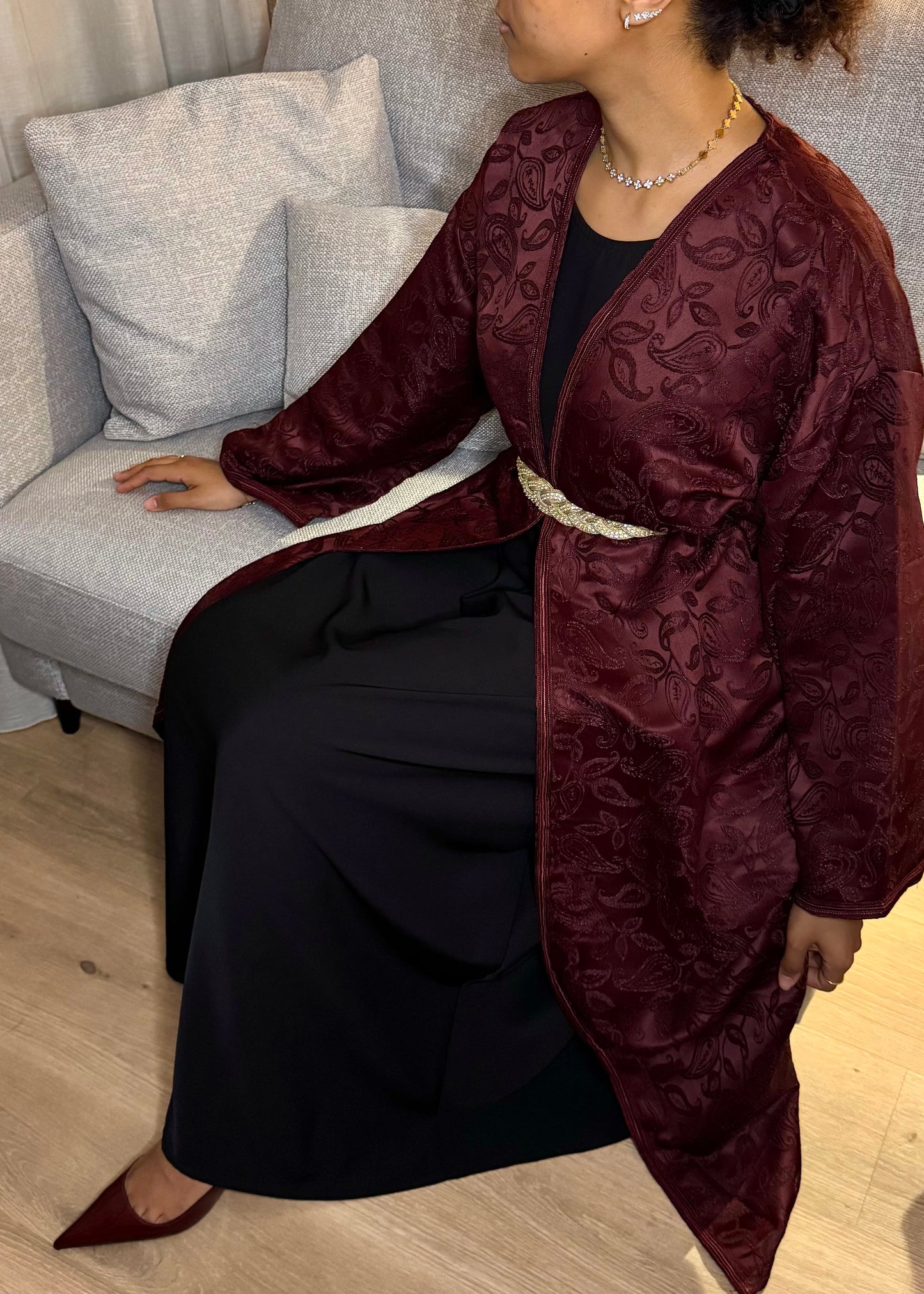 Kimono Ezra - bordeaux