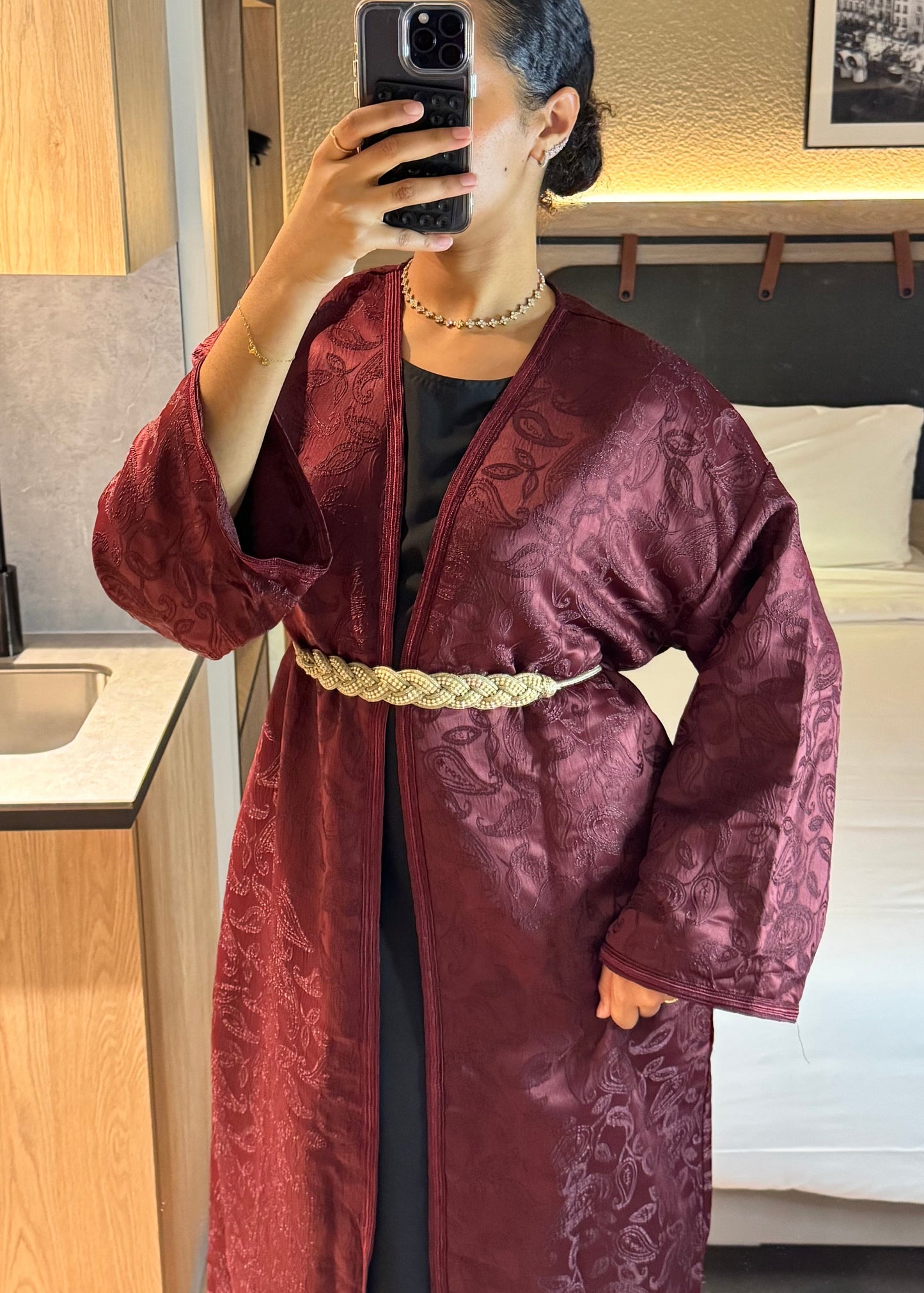 Kimono Ezra - bordeaux