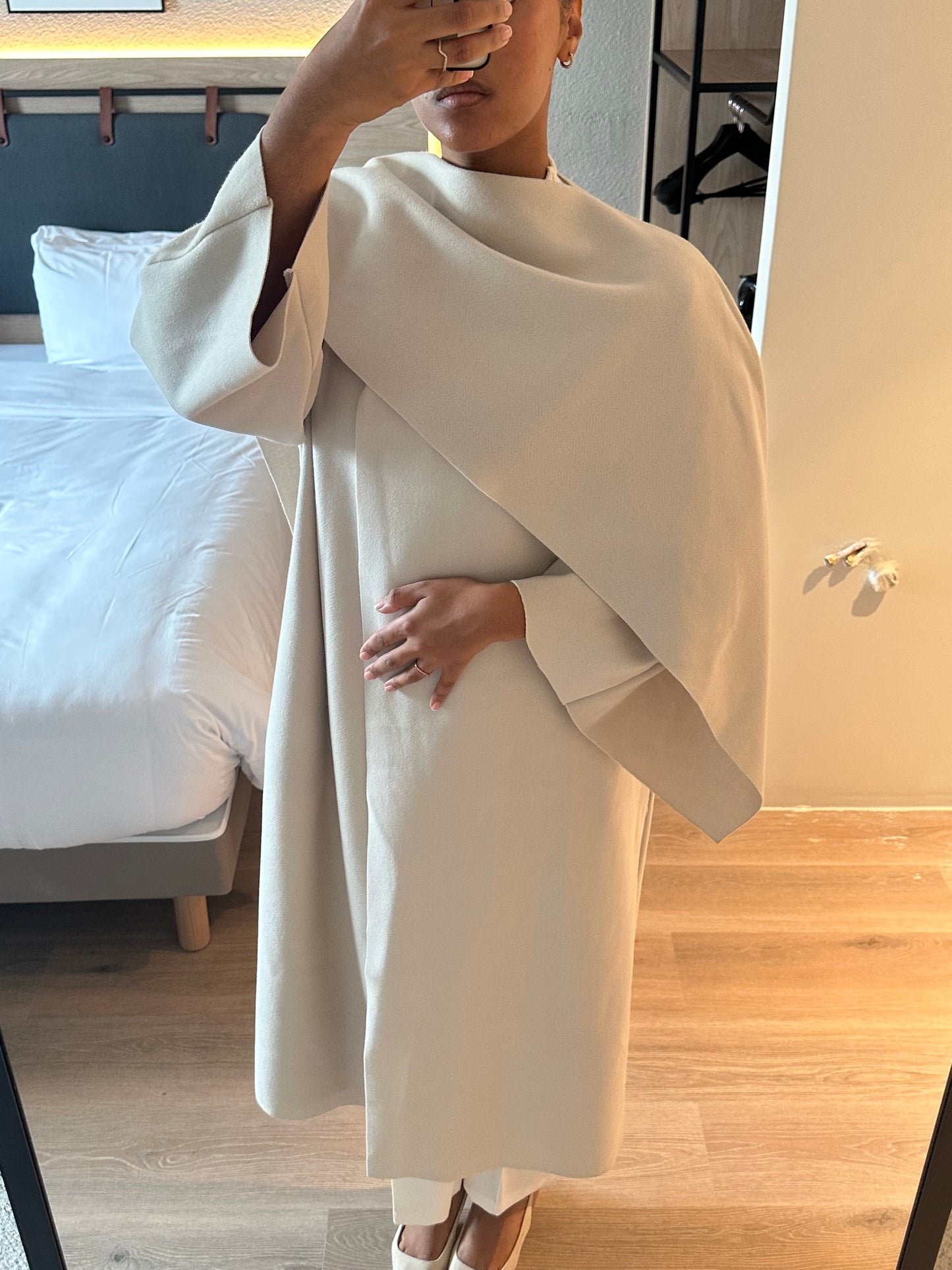 Manteau écharpe Long - beige