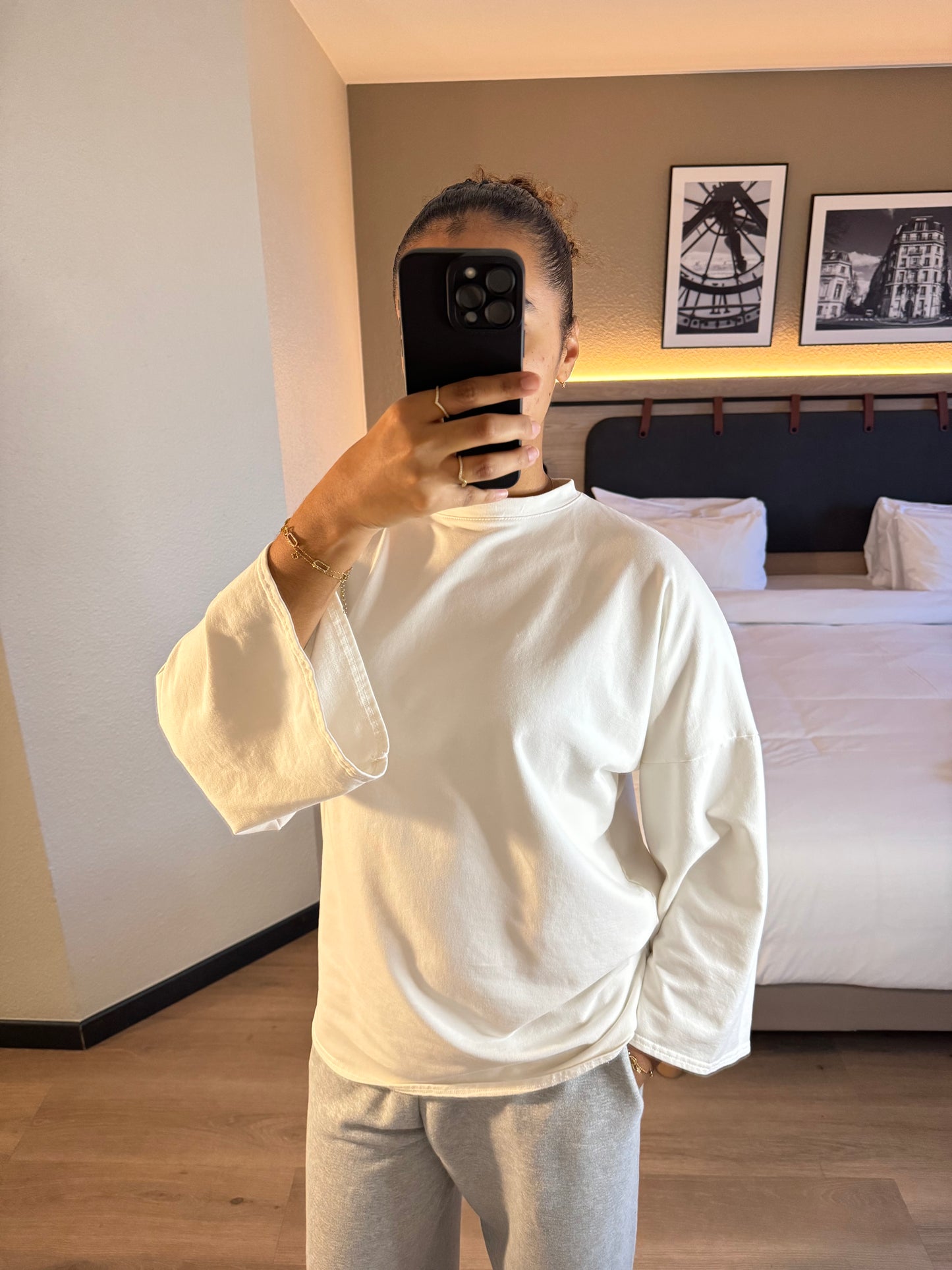 T-shirt oversize Jade - Blanc