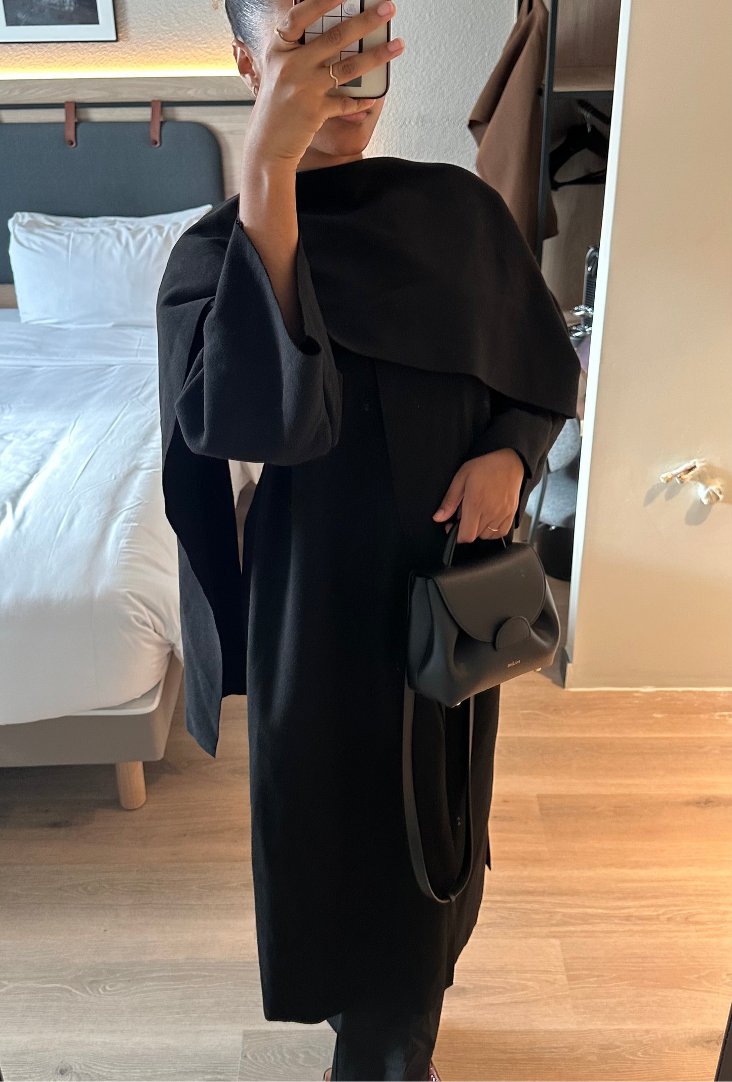 Manteau-écharpe Long - Noir