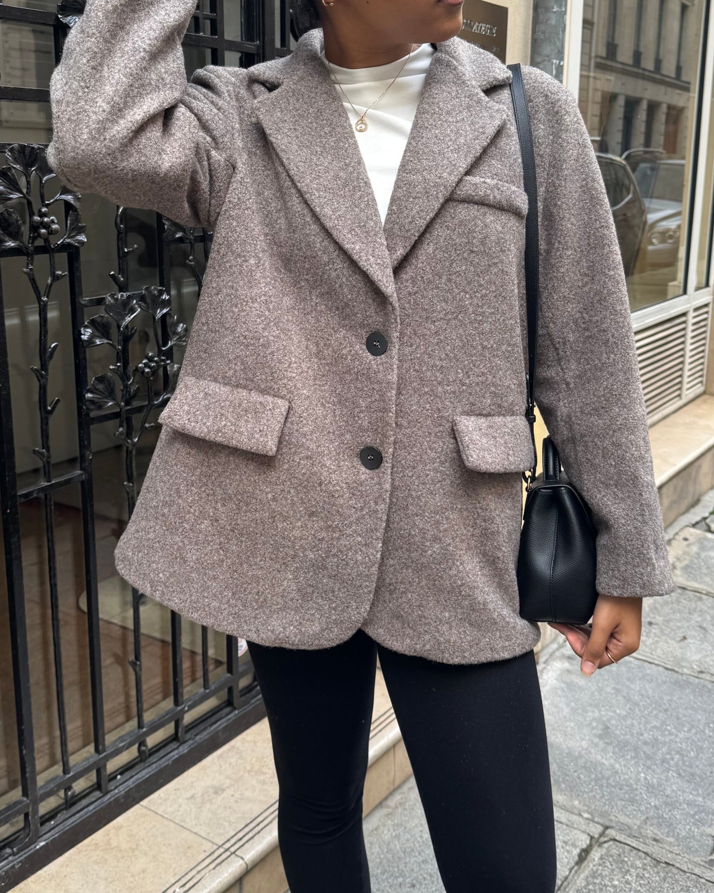 Manteau Blazer - Taupe