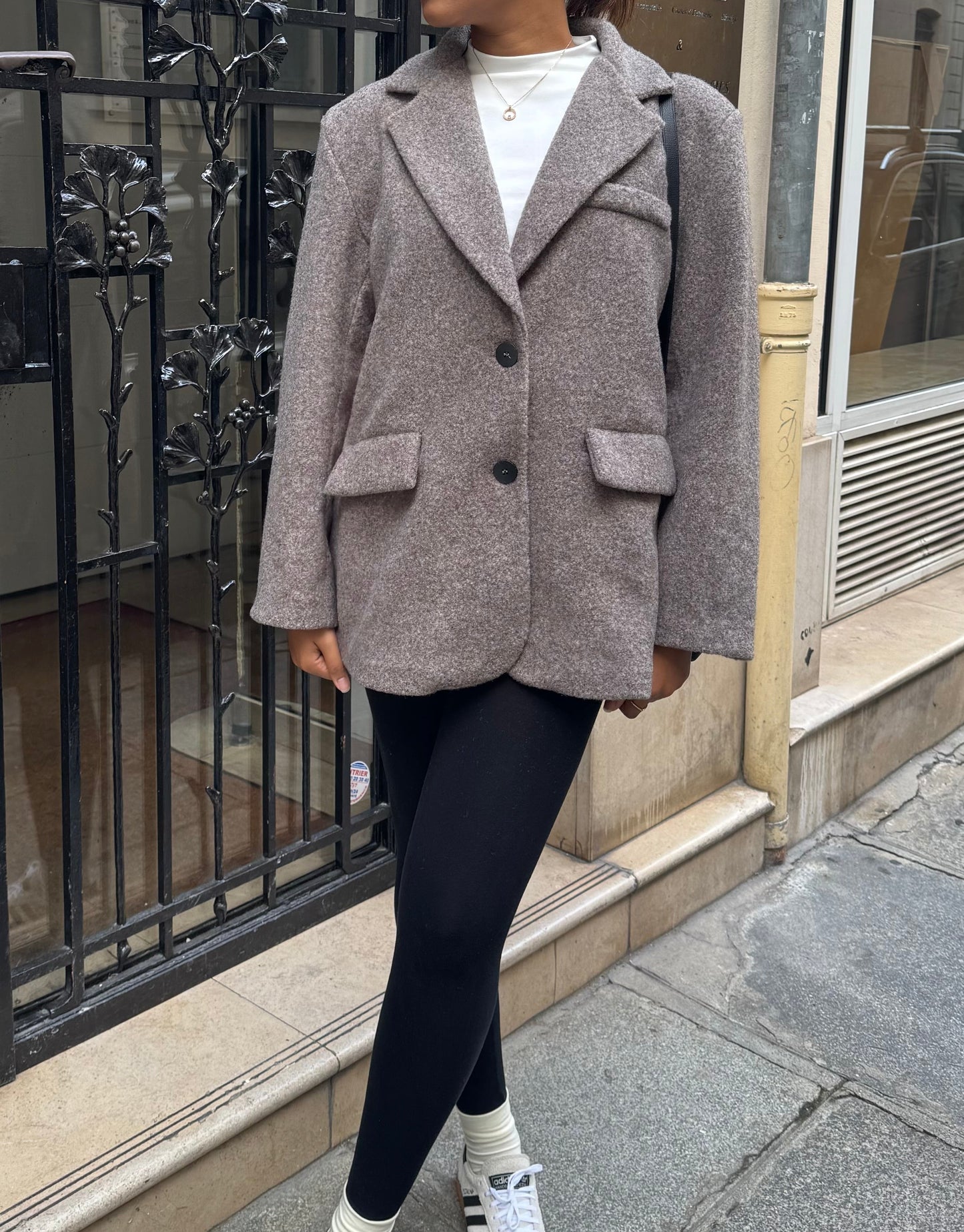 Manteau Blazer - Taupe