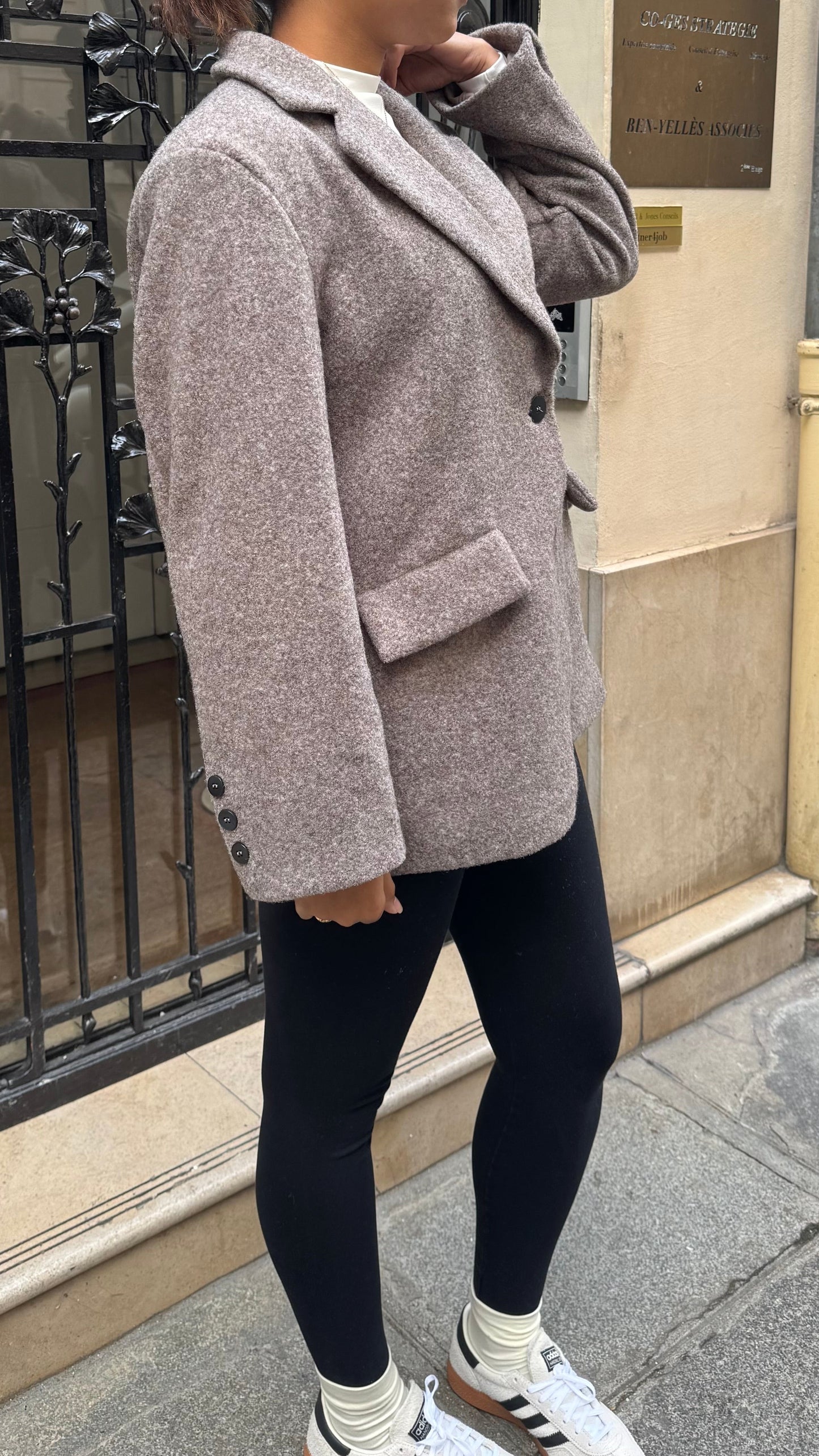 Manteau Blazer - Taupe